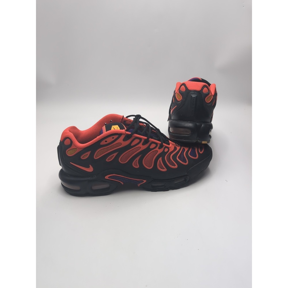 Nike Air‎ Max Plus Drift All Day Men's FD4290-003 Black/Orange/Crimson Size 9
